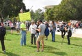 Ã¢â¬Å8th Amendment No Excessive Bail! Presumed Innocent,Ã¢â¬Â Sign Held by a Male Protester at the Justice for J6 Protest